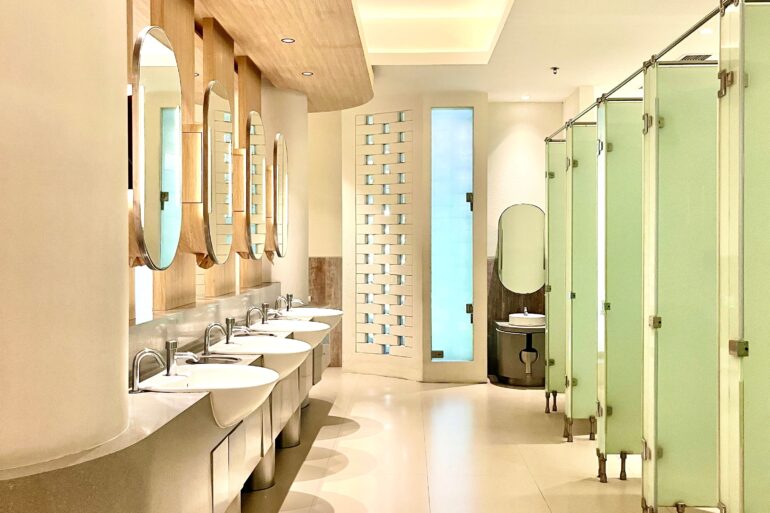 Why American Restroom Stalls Have Gaps A Manufacturing Legacy